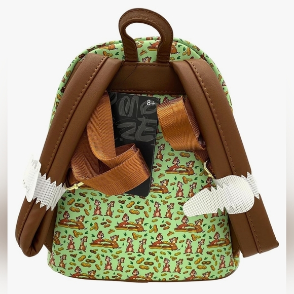 Loungefly Exclusive Chip n Dale All Over Print Double Strap Shoulder Bag - Picture 2 of 4